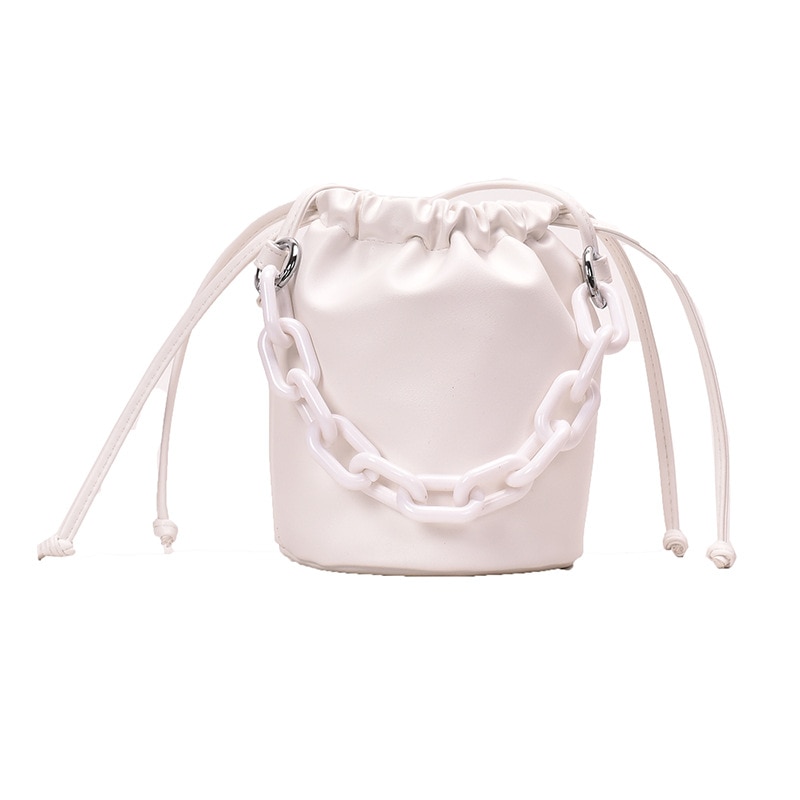 Petit cordon seau sacs pour femmes épaule sac à bandoulière femme sacs à main et sacs à main dame couleur unie sac à main