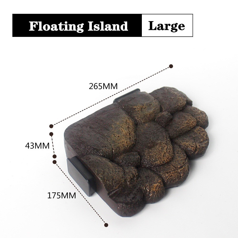 Magnetic Floating Dock Floating Island for Aquatic Turtle Terrariums Aquarium Decor Bask Terrace S/L Size: L