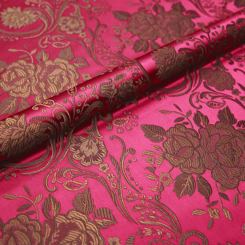 peony brocade fabric 50cm*75cm satin cloth custume imitation silk material: 12