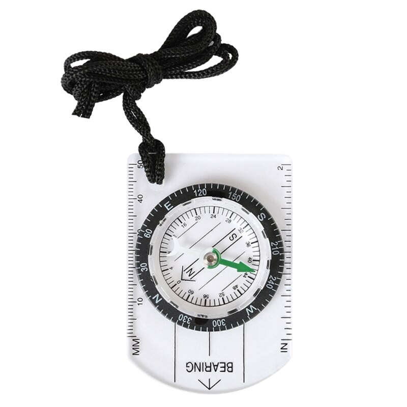 Pocket Camping Compass, Portable Survival Sports Measuring Scale Map Navigation Compass for Camping Hiking