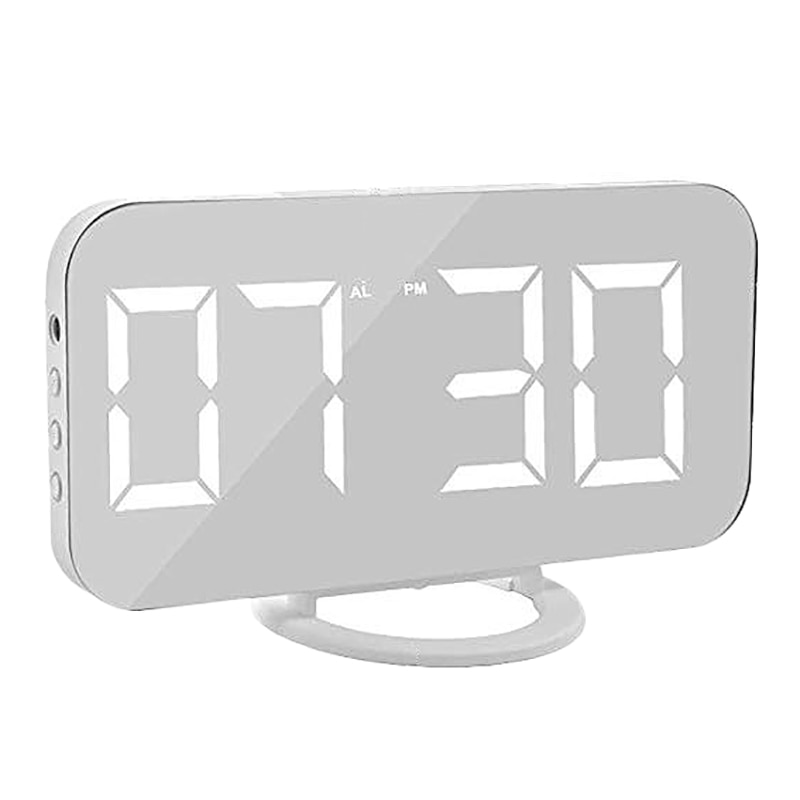 Digital Alarm Clock,Electronic Clock with USB Interface,LED Clock,Bedside Alarm Clock: Default Title