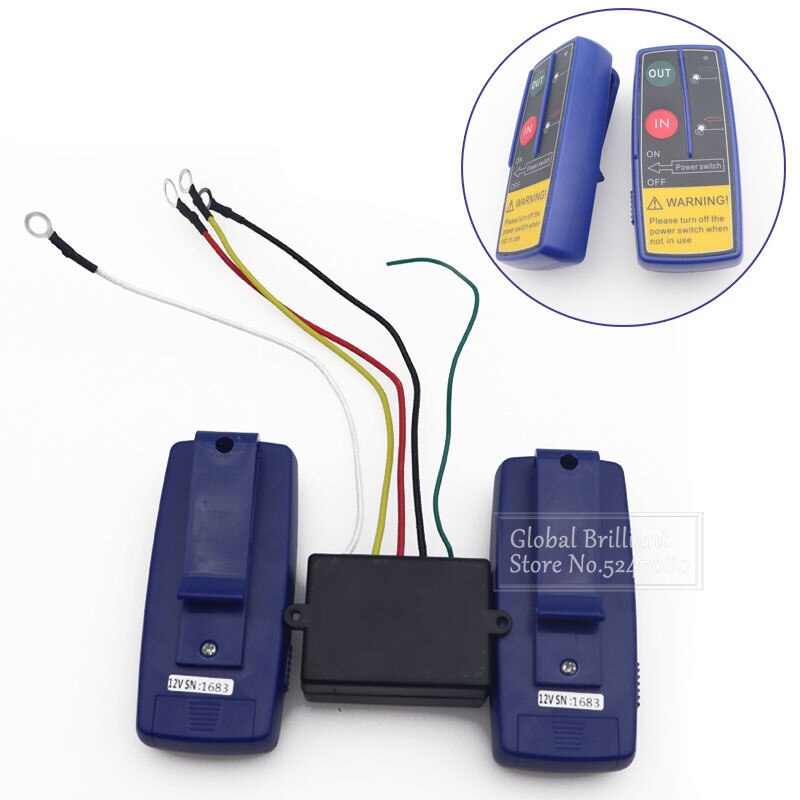 Treuil électrique 12v avec télécommande - Gamm vert