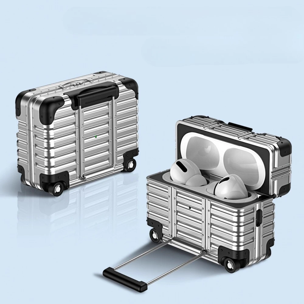 Individual Suitcase for Airpods 4 3 2 Pro Trendy Luggage Protective Case for Airpods1/2/pro2 -proof Headphone Case ﻿