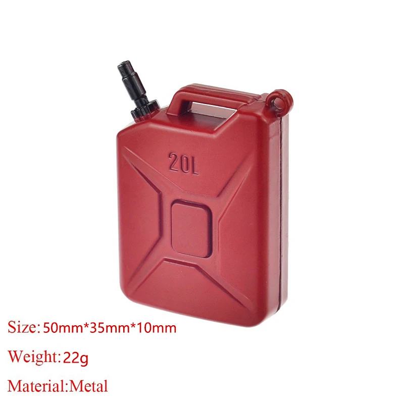 Mini Olie Vat Emmer Brandblusser Decoratieve voor 1/10 1/14 1/18 RC Crawler Auto Traxxas TRX4 Defender AXIALE SCX10 RC4WD: Donkergrijs