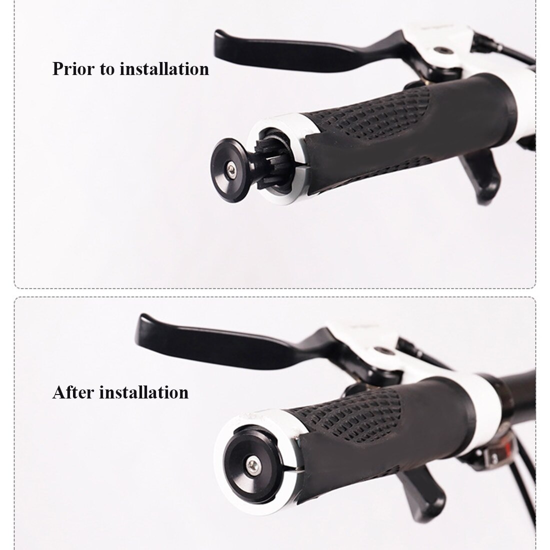 1 pair Bike Grip Handle Bar End Cap Aluminium Alloy MTB Handlebar Grips Plugs Caps for Bicycle Handlebar Accessory