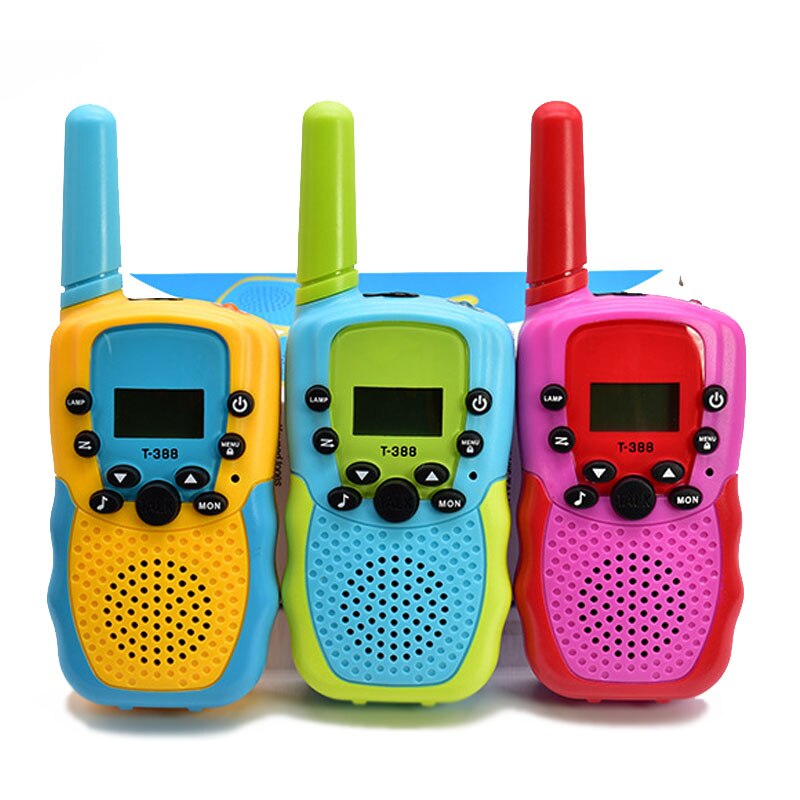 Megafono del walkie-talkie di viaggio senza fili della Radio di frequenza UHF dell&#39;affissione a cristalli liquidi portatile dei bambini 2pcs per i giocattoli del bambino