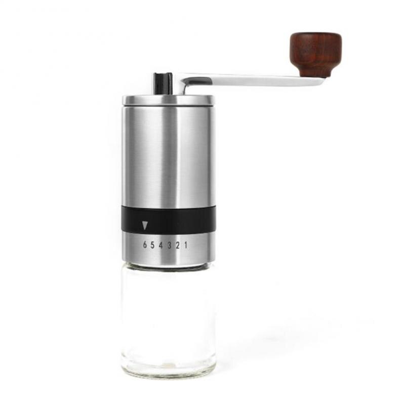 6-level Manual Coffee Grinder Portable Hand Grinder Mill Adjustable Grinding Machine Home Office Coffeeware: 01