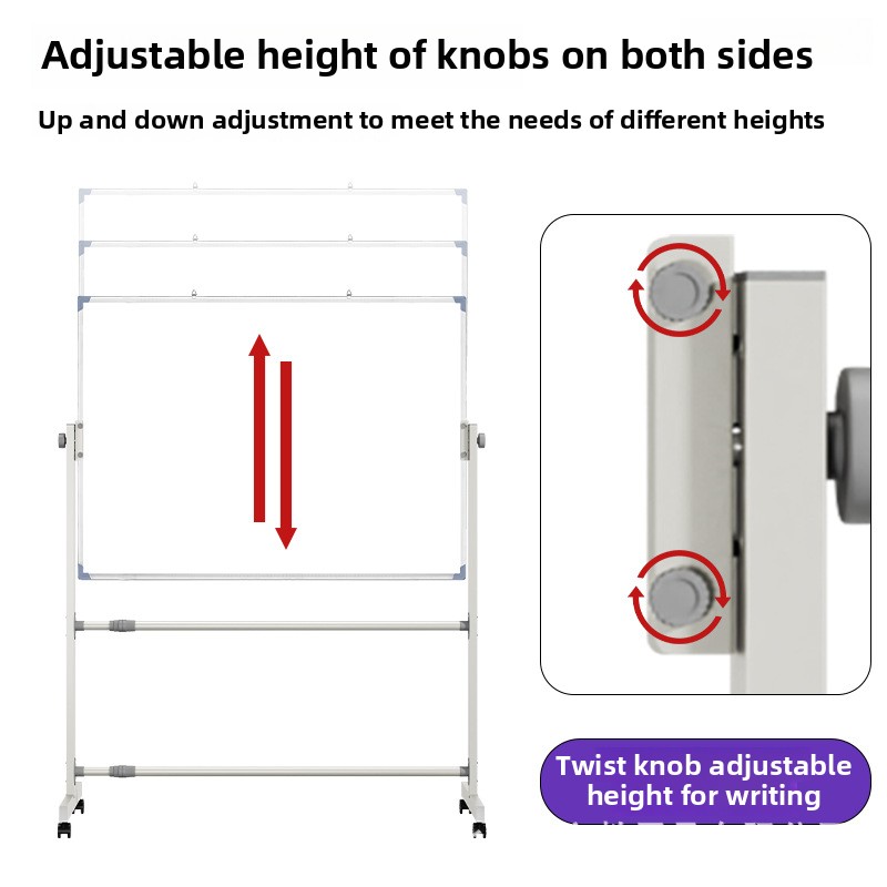 Mobiel klein schoolbord Whiteboard Groen bordbeugel Dubbelzijdig magnetisch thuiskantoor Onderwijs Graffiti Schrijven