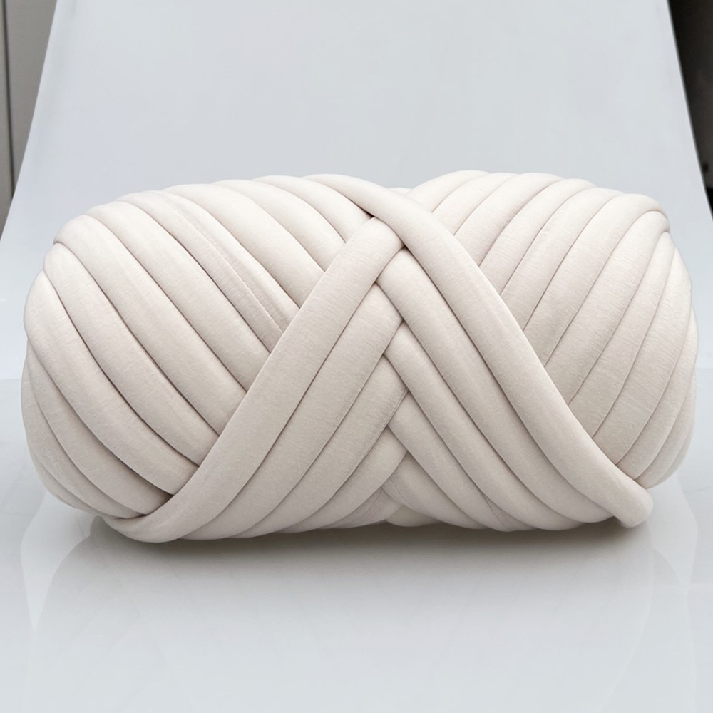 100g groft garn tykt super tykt garn strikkegarn roving spindingarn til gør-det-selv tæpper pudefremstilling: Rød