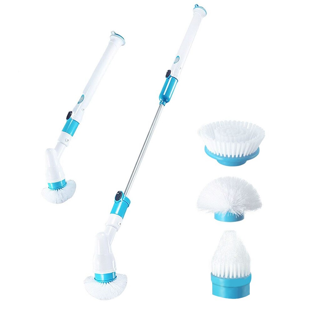 Turbo Scrub Multifunctionele Elektrische Borstels Draadloze Opladen Elektrische Lange Handvat Borstel Huishoudelijke Schoonmaakmiddelen Gereedschappen
