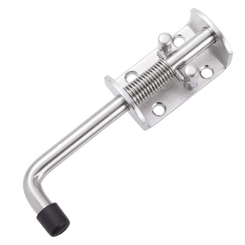 304 Stainless Steel 6.5inch Spring Pin Latch Lock Assembly for Doors Cabinets and Utility Trailer Gate - Heavy Duty Retail