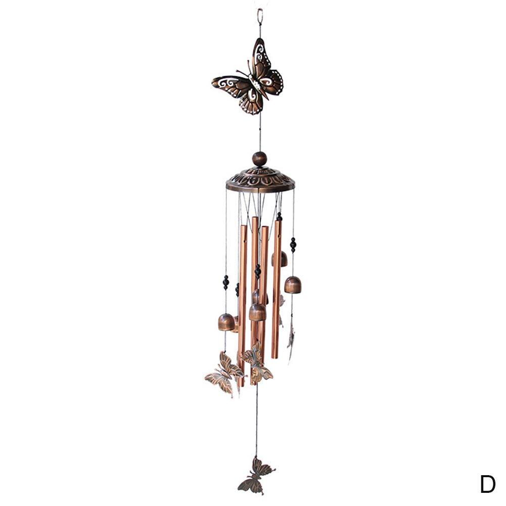 Antyczne rezonansowe metalowe dzwonki wiszące salon dekoracja łóżka prezent odkryty dziedziniec ogród deco wiatr kuranty: D