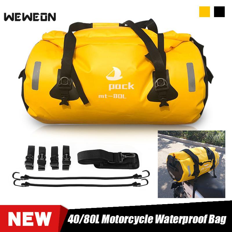 40/80L de natación bolsa seca impermeable bolso para Rafting al aire libre seco equipaje Roll Pack PVC Pack para la playa Kayak de buceo
