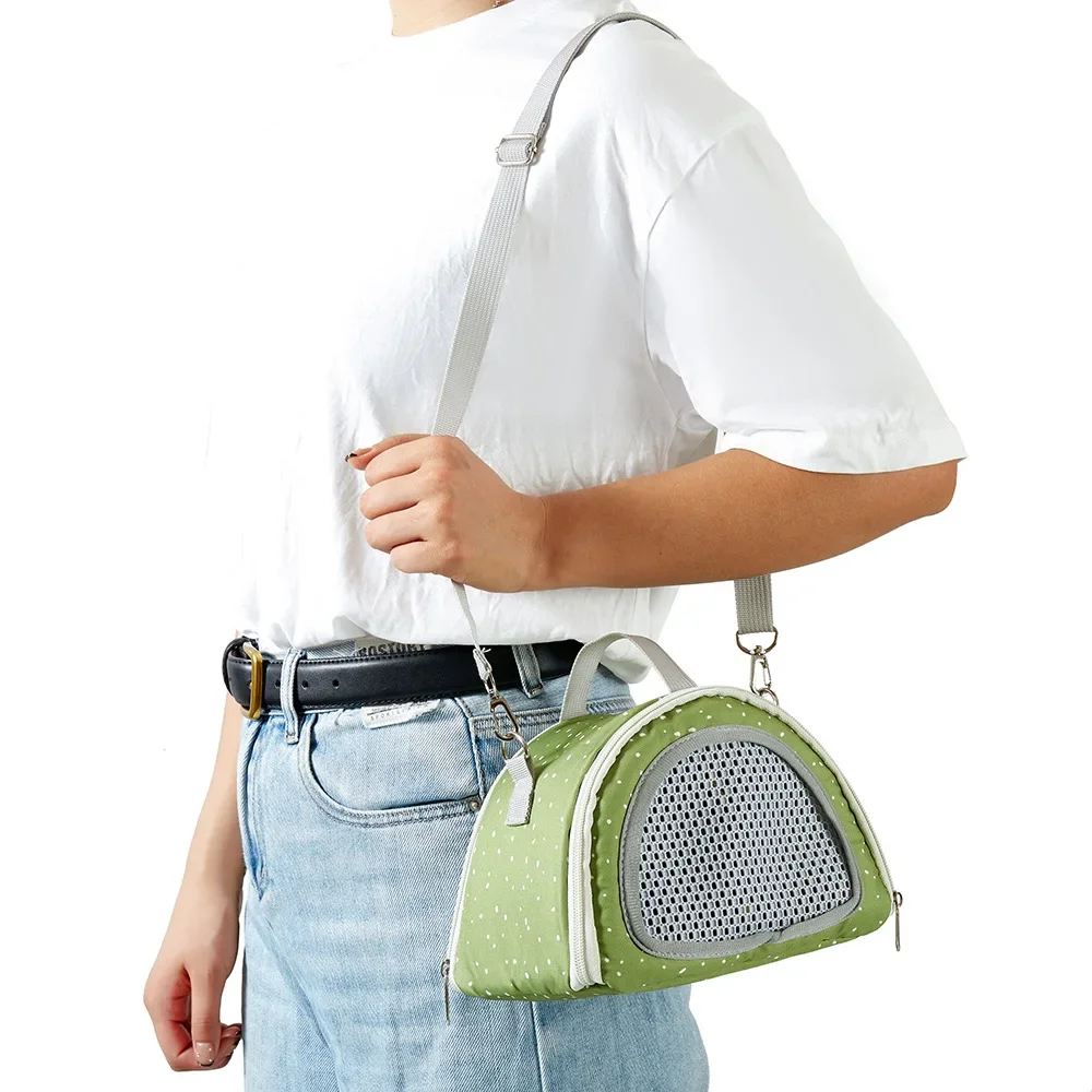 Petit sac de transport respirant pour animaux de compagnie, pour petit Hamster, cochon d'inde, lapin, fourre-tout de voyage confortable pour le sucre et le Transport