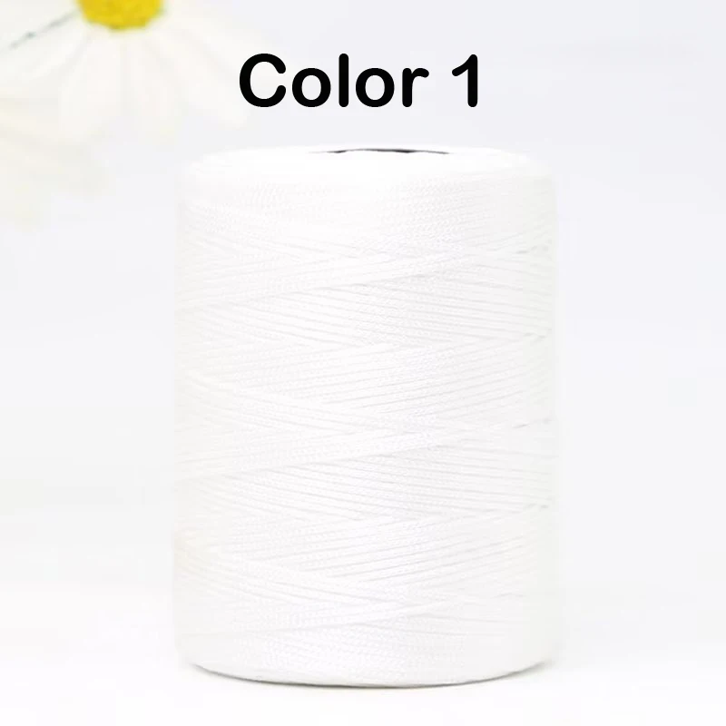 1mm 230 Meters Summer Crochet Thread for DIY Knitting Bag Shoes Hat Hollow Polyester Rope for Handmade Yarn Craft Ice Silk