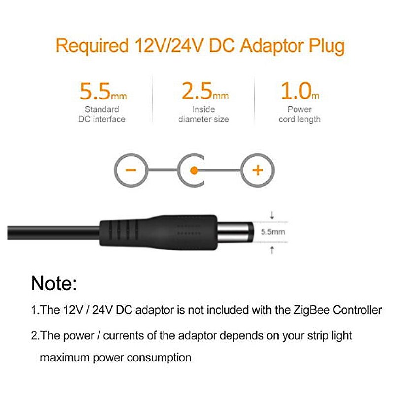GLEDOPTO Zigbee Zll Smart Home DC12V-24V RGBW Dimming Light Strip Controller Compatible With ECHO Plus Smartthings Hub Led Strip