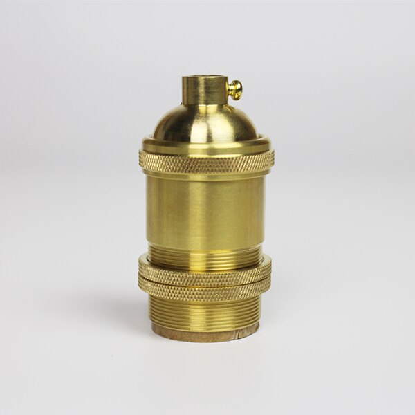 Vintage kobber lampeholder med switch guld holder 4 specifikationer  ac 90-260v e27 led til lysekrone lampe wire belysning: B-model