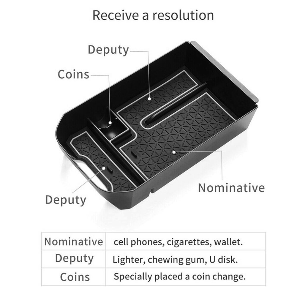 Central Console Organizer Tray For Car Armrest Storage Box For Toyota RAV4 Car Accessions