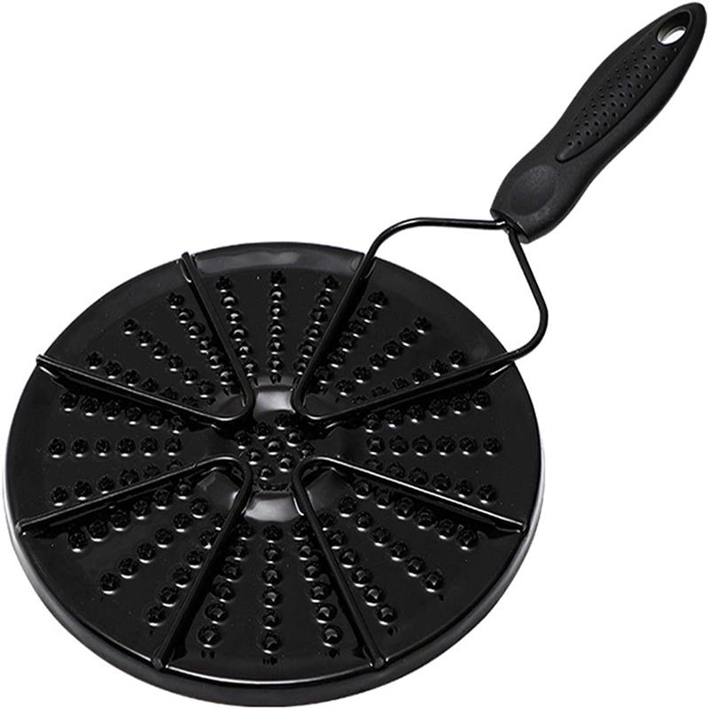 Placa de conducción de calor esmaltada, bandeja de estufa de Gas, difusor de calor, placa protectora de llama con mango para Cocina de Inducción