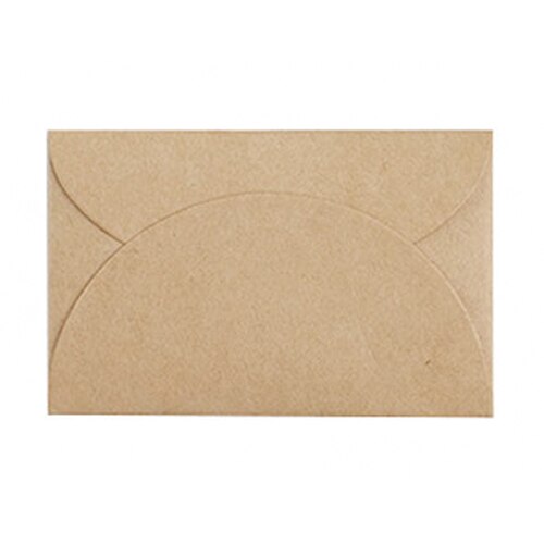50 Pcs/Set Korean Retro Kraft Paper Envelope Vintage 9*6cm Mini Series Wedding Stationery Envelopes: Kraft