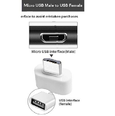 Micro USB to USB Mini OTG Cable Adapter for Samsung Edge J3 J5 J7 Xiaomi Realme Date 30 HTC LG Android Phone