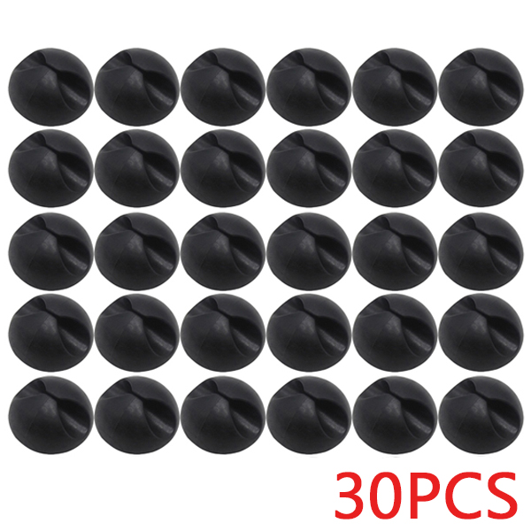 Clips para cables de datos de coche, concentrador de línea USB autoadhesivo, abrazadera de fijación, organizador para salpicadero de cables de escritorio de oficina: Marrón