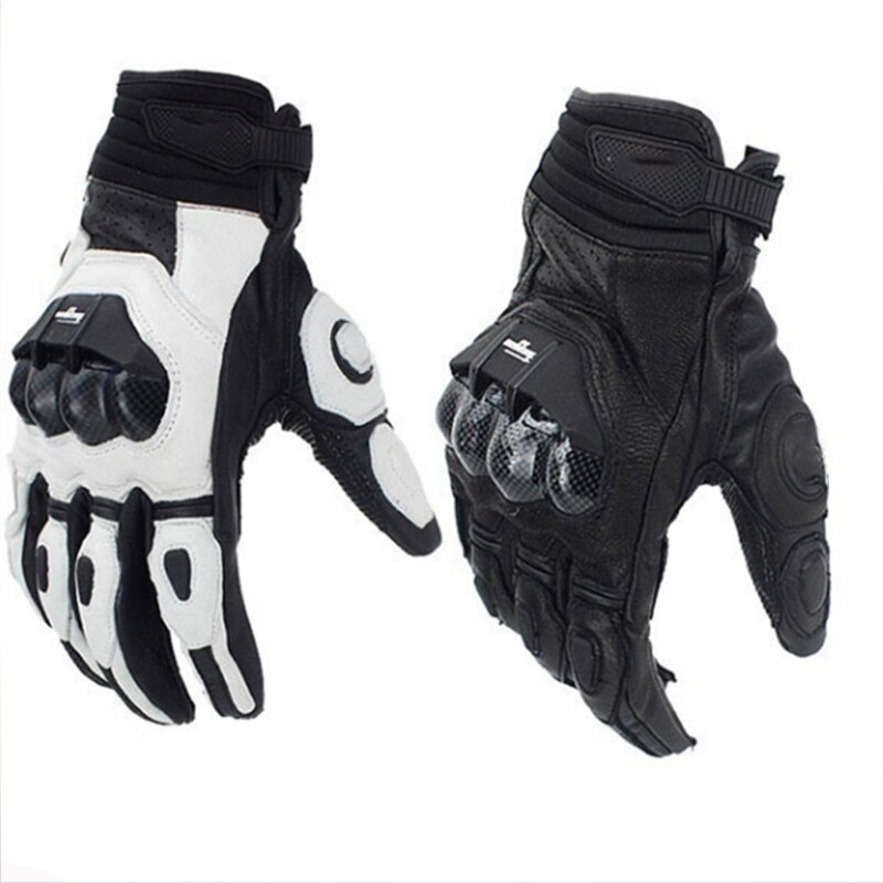 Mannen Racing Handschoenen Lederen Carbon Fiber Handschoenen Fiets Afs 6 Motorbike Road Moto Motorhandschoenen Moto luvas