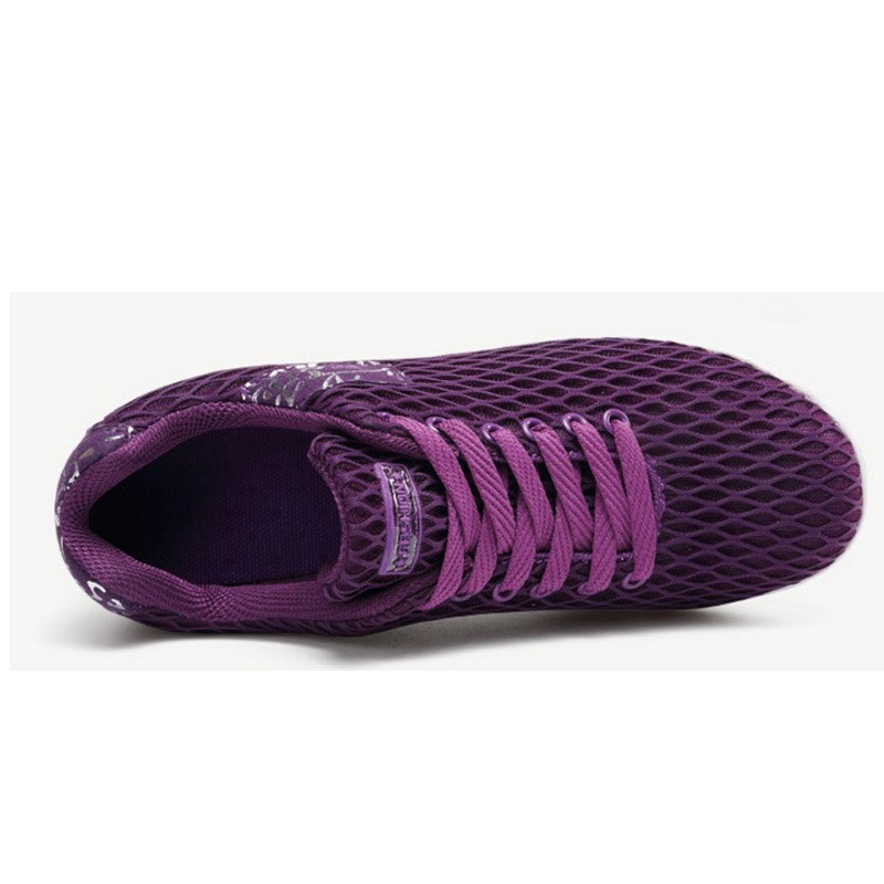 Vulcanisée Plate-Forme Chaussures À Semelles Compensées Air Maille À Lacets Femmes Baskets Printemps été Chaussures À Talons Hauts Femmes Chaussures Décontractées zapatos mujer