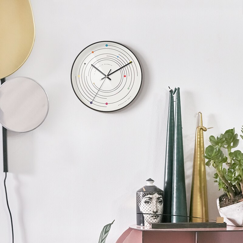 Modern Wall Clock Minimalist Large Silent Quartz Hanging Needle Clock Kitchen Living Room Home Decor Clock