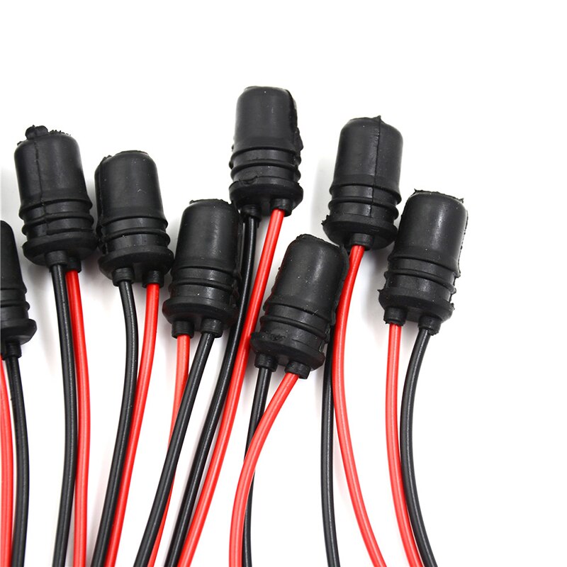 10Pcs W5W T10 Light Bulb Socket Holder Fit for Cars Trucks Boats Soft Rubber Connector Extension Accessories