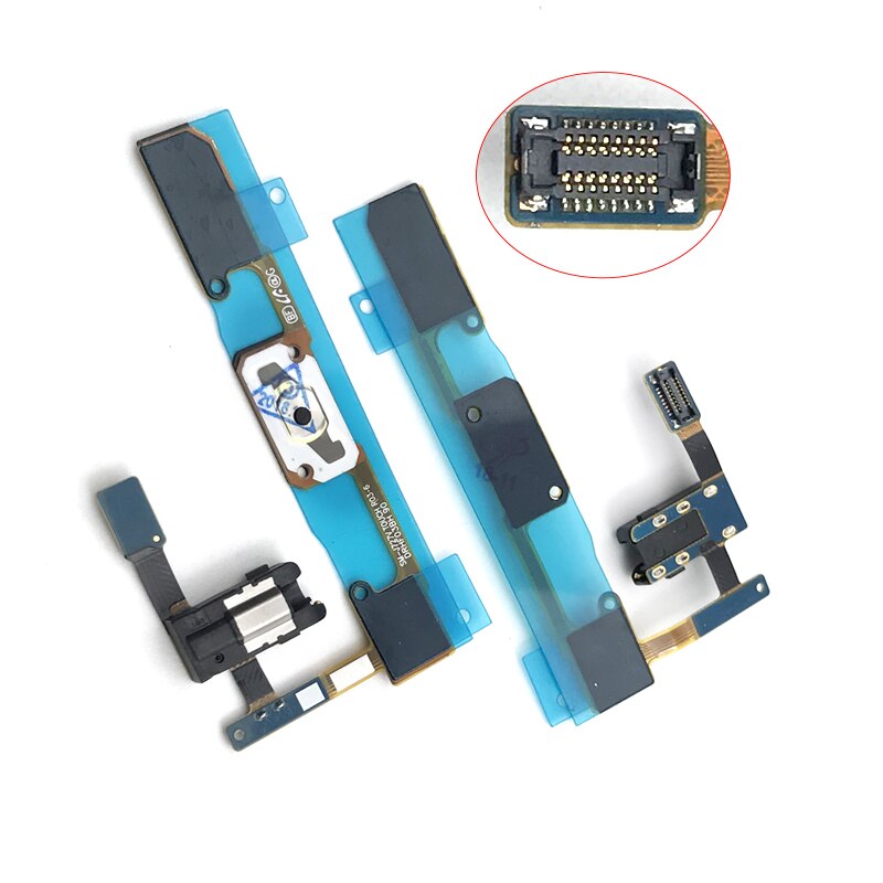 Compatible pour Samsung J7 /J727 J7Sky Pro bouton accueil capteur clé + écouteurs Auto Jack câble flexible pièces de rechange