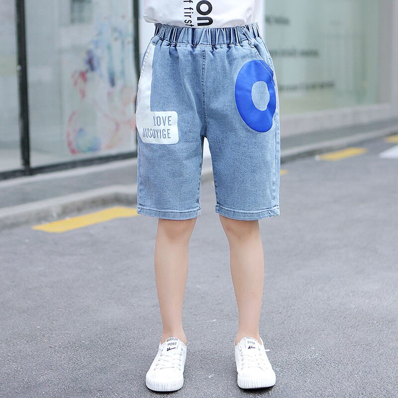 Kinder Kurze Hosen Für Baby Jungen Hosen Kinder Jungen Jean Hosen Casual Denim Blau Farbe Jeans Shorts Baby Jungen Sommer kleidung