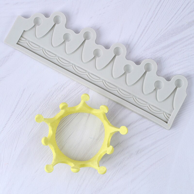Varios molde de corona Imperial molde de silicona Fondant herramienta de decoración de pasteles Gumpaste Sugarcraft, formas de Chocolate hornear
