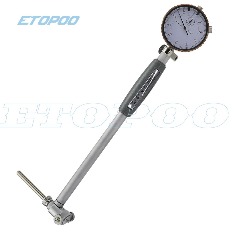 Skiveindikator bore gage 0.001 "gauge  (2 " -6 "rækkevidde) dyb motorhul cylinder måle gage cylinder 50-160mm 0.01mm gauge