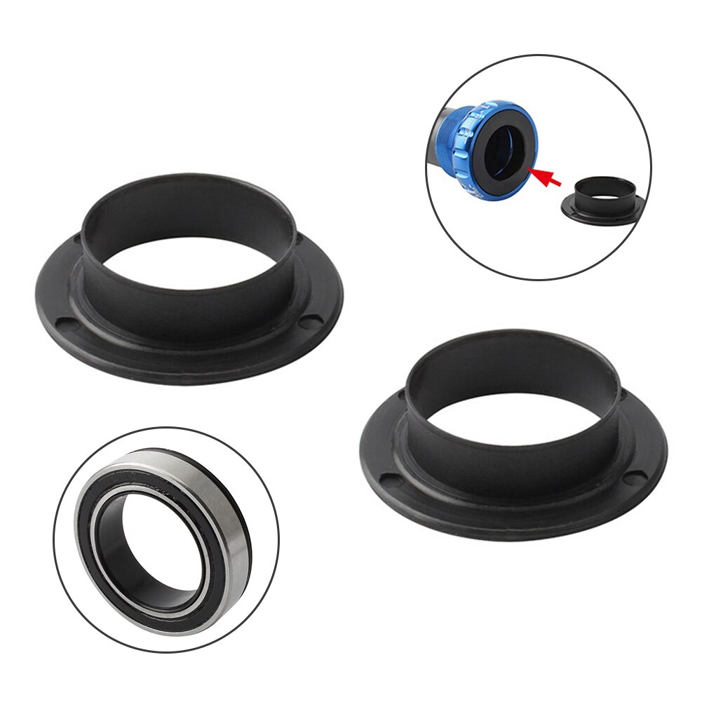 2pcs/set Waterproof Dustproof Mountain Bike Bearing Cover Threaded Easy Install Engineering Plastic Bicycle Bottom Bracket