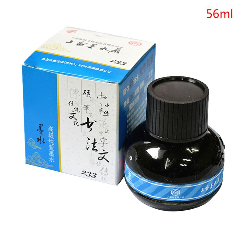 Glass Bottled Smooth Fountain Pen Writing Ink Refilling Inks Stationery School: Blue