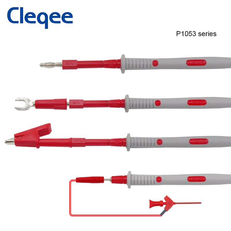 Set 3 Pezzi Cavi Con Connettori BNC Maschio, Clip A Coccodrillo, Minigrabber E Spina Banana Impilabile, Peakelect - Foto 5