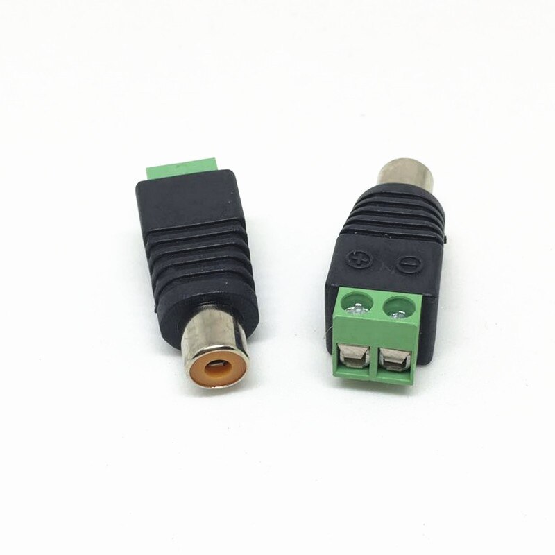 1Stck CCTV BNC Stecker DC Energie Stecker 2,5mm 3,5mm Männlich Weiblich Audio- Video Balun System Sicherheit Adapter koax Katze5 RJ45 USB Jack: RCA weiblich