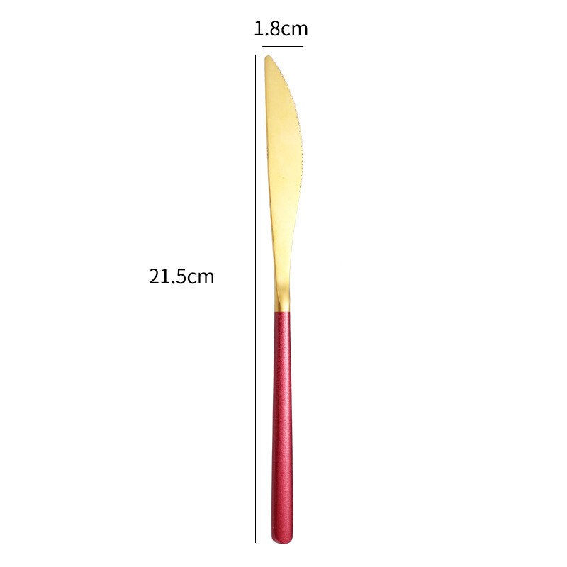 Flat Handle Stainless Steel Steak Knife Butter Marmalade Knives Cheese Blades Beautiful Tableware Kitchen Accessories