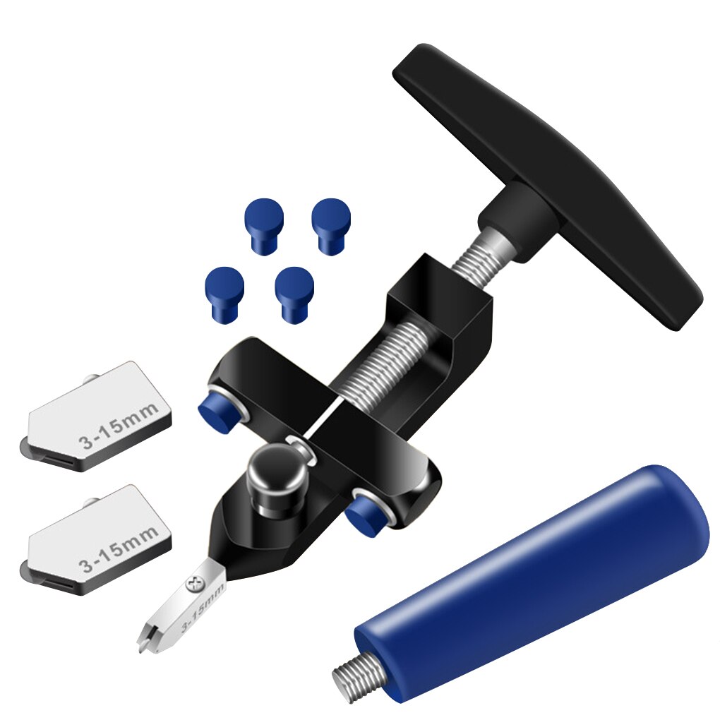 8PCS Easy Glide Glass Tile Cutter 2 In 1 Ceramic Tile Glass Cutting One-piece Cutter Portable Cutter Tool: Black