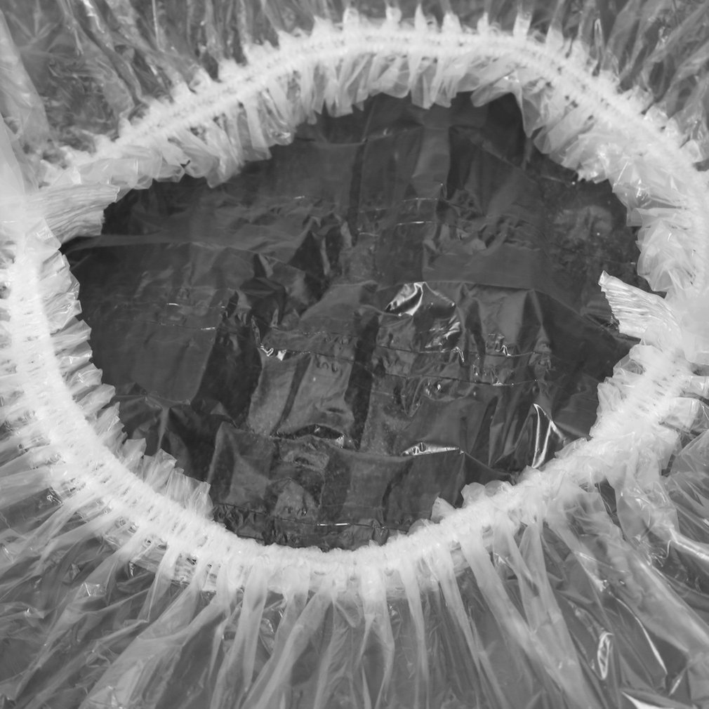 100 stks/set Wegwerp el Thuis Vrouwen Douche Bad Cap Waterdichte Elastische Volwassenen Badmuts Haar Cover Douche Caps