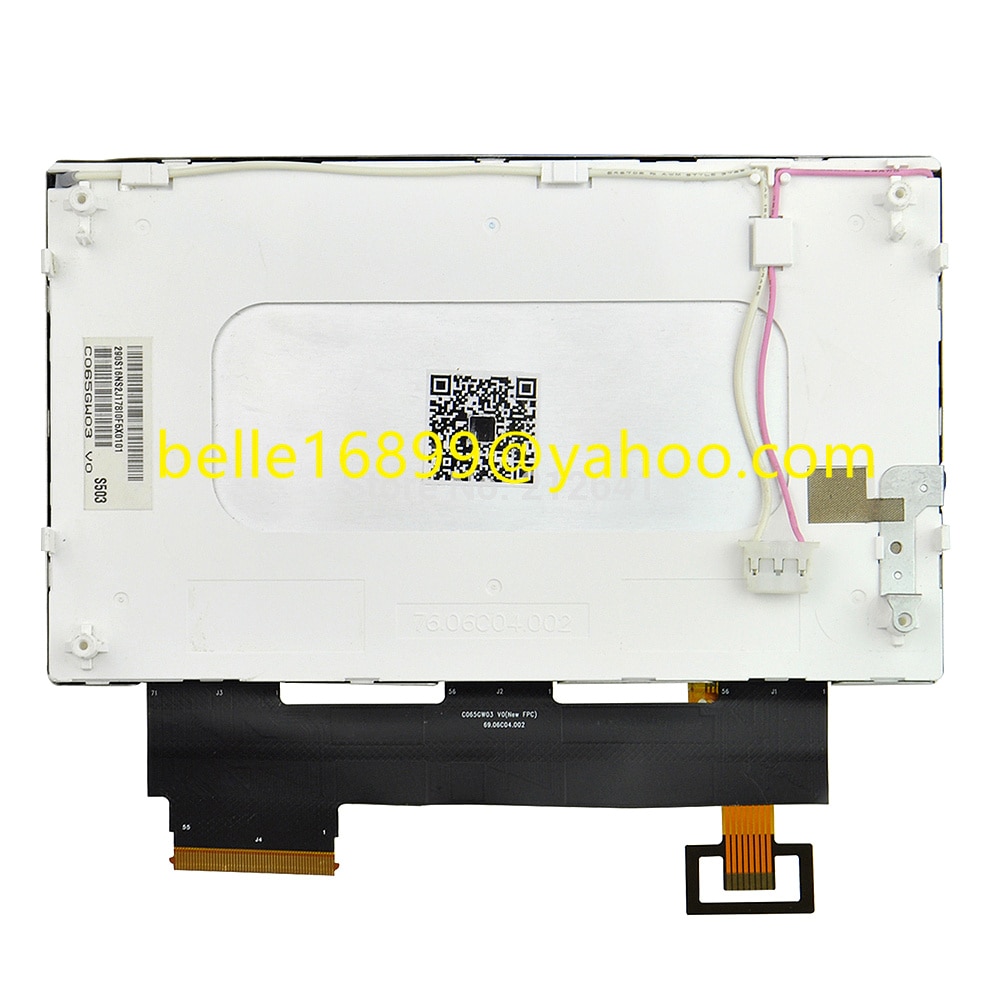 C065GW03 V0 55 pin LCD display TPO 6.5inch screen + touch panel for Skooda VW RCD510 Car GPS LCD digitizer