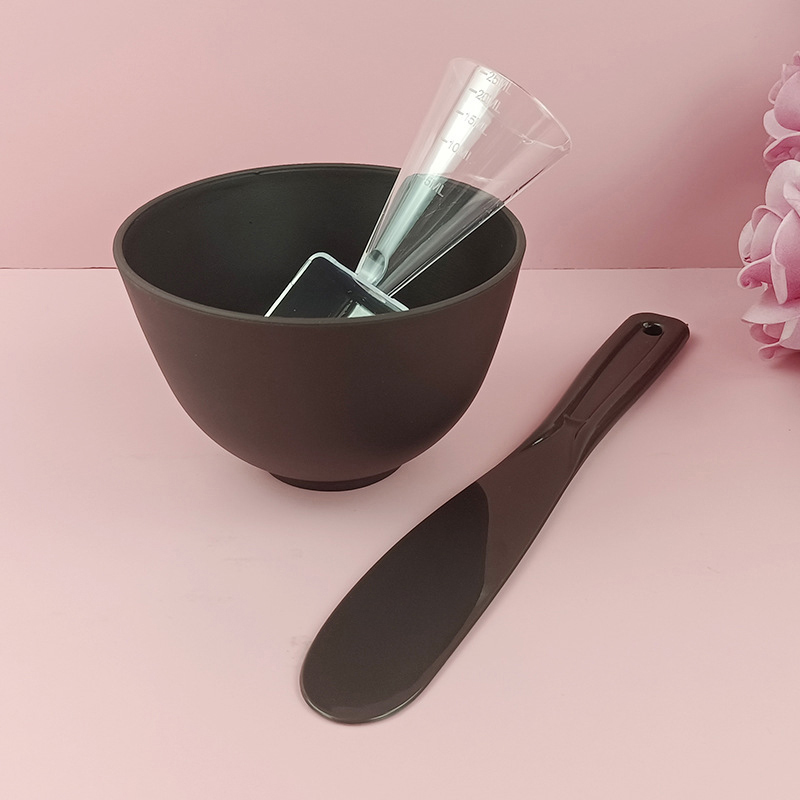 Juego Facial para mezclar mascarillas, Kit de herramientas para el cuidado de la piel Facial para niñas, suministros de belleza para maquillaje, 2/3/4/5 Uds.: Negro
