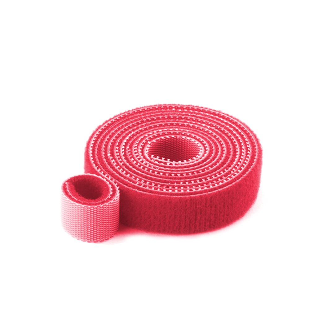 20mm 2PCS 3PCS Cable Ties Wire Bandage Hook Loop Fastening Tape Cable Self Adhesive Strap Holder Nylon Wire Management Storage: 3PCS Red