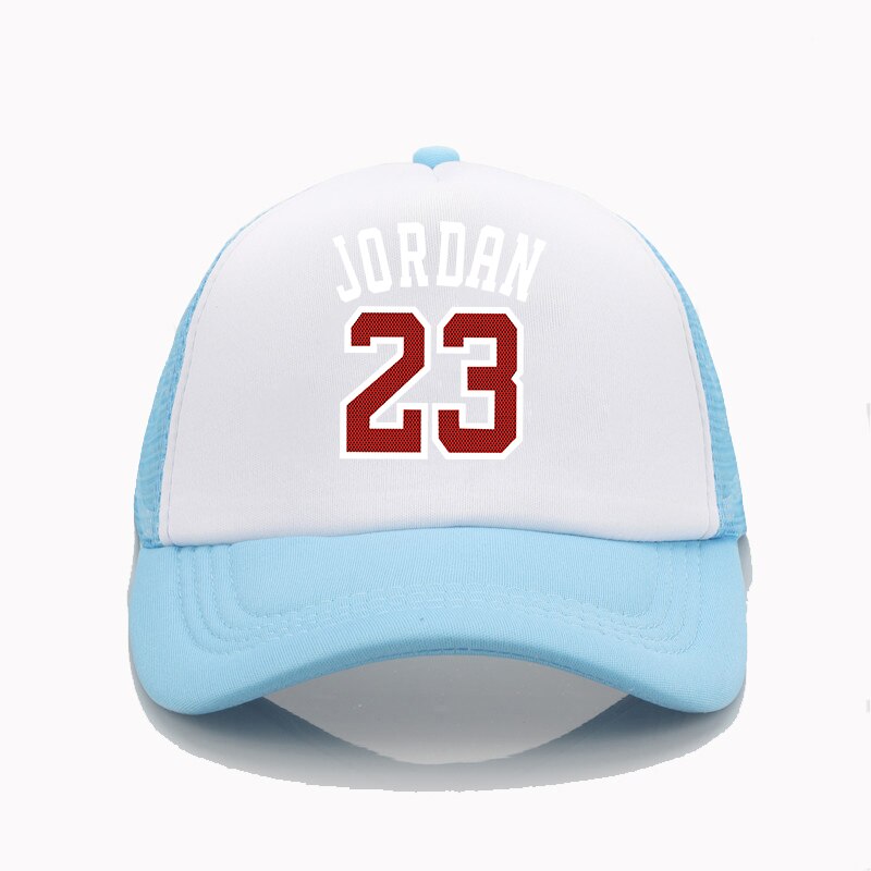 De Jordan 23 impreso de gorras de béisbol de los hombres las mujeres verano gorro de malla de camionero ajustable snapback sombreros: 5