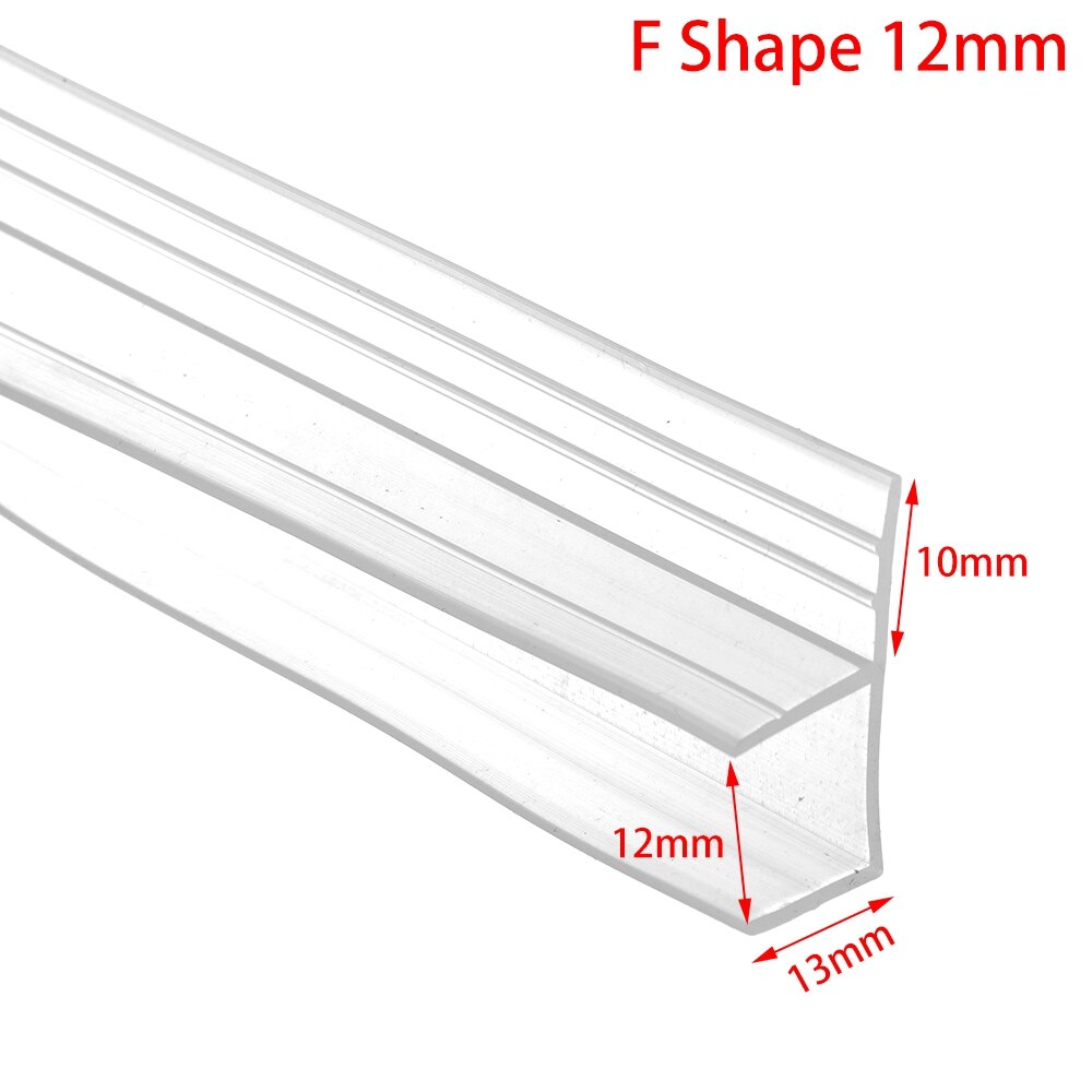 1M 6-12mm F U h Shape Sealing Strips Silicone Rubber Seal Strip Window Seal Glass Door Weatherstrip Hardware Bathroom Accessarie: F Shape 12mm