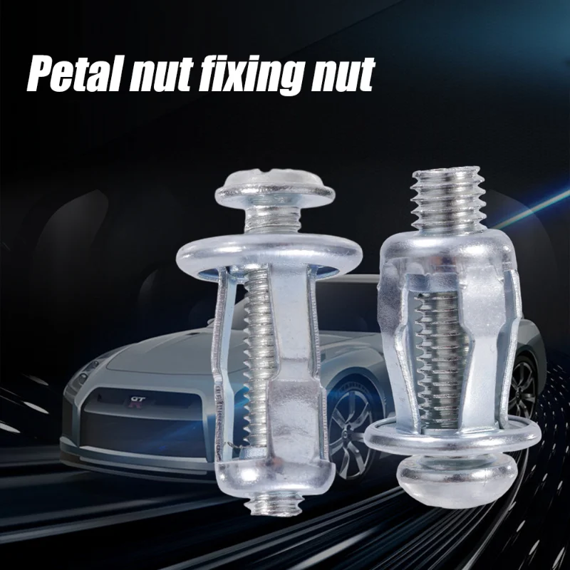 Kit d'écrou de rivet de pétale de plaque d'immatriculation de voiture, clip en métal de plaque de fibre, vis en métal, 2,2 de cric de kg, véhicule à moteur spécial