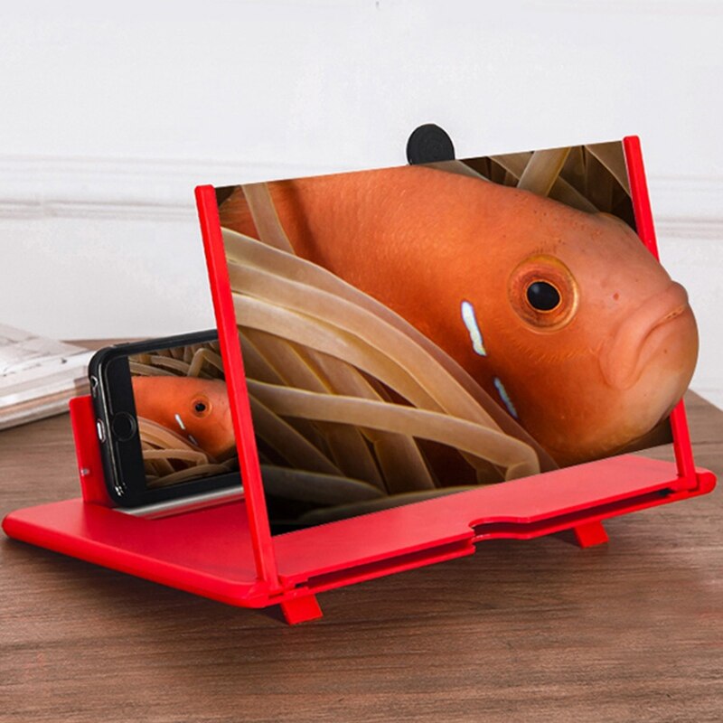 Draagbare Vergrootglas Voor Mobiele Telefoons Vouwen Hd Desktop Screen Versterker Telefoon Rack Versterker Stand Bureau Houder Beugel