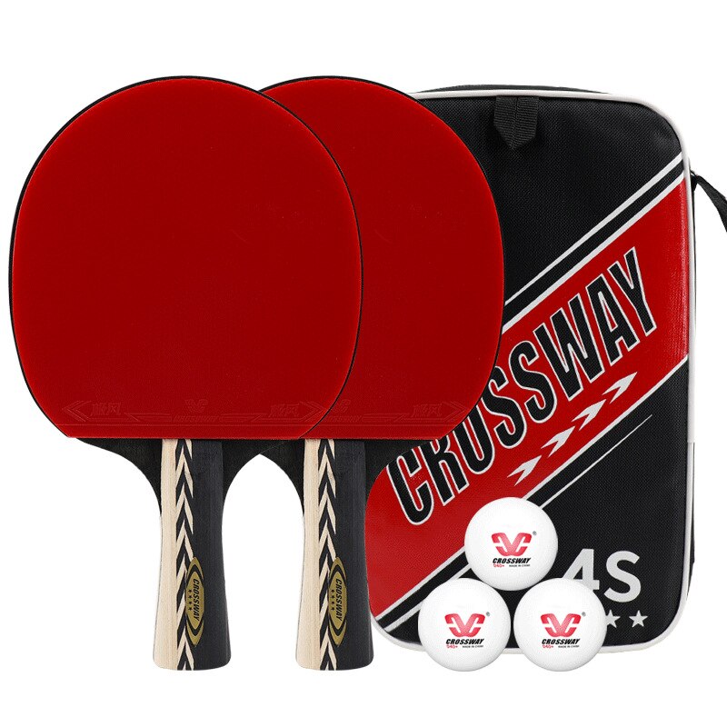 Crossway 4 star table tennis racket 2 sets table tennis rubber pingpong Sports table tennis racket