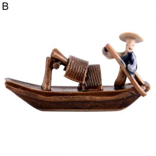 Figurine en céramique Miniature chinoise bonsaï rocaille paysage ornement décoration décorer votre aquarium avec de petits bonsaïs et ro: B
